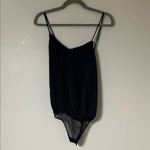 Free People Black Sheer Chemise